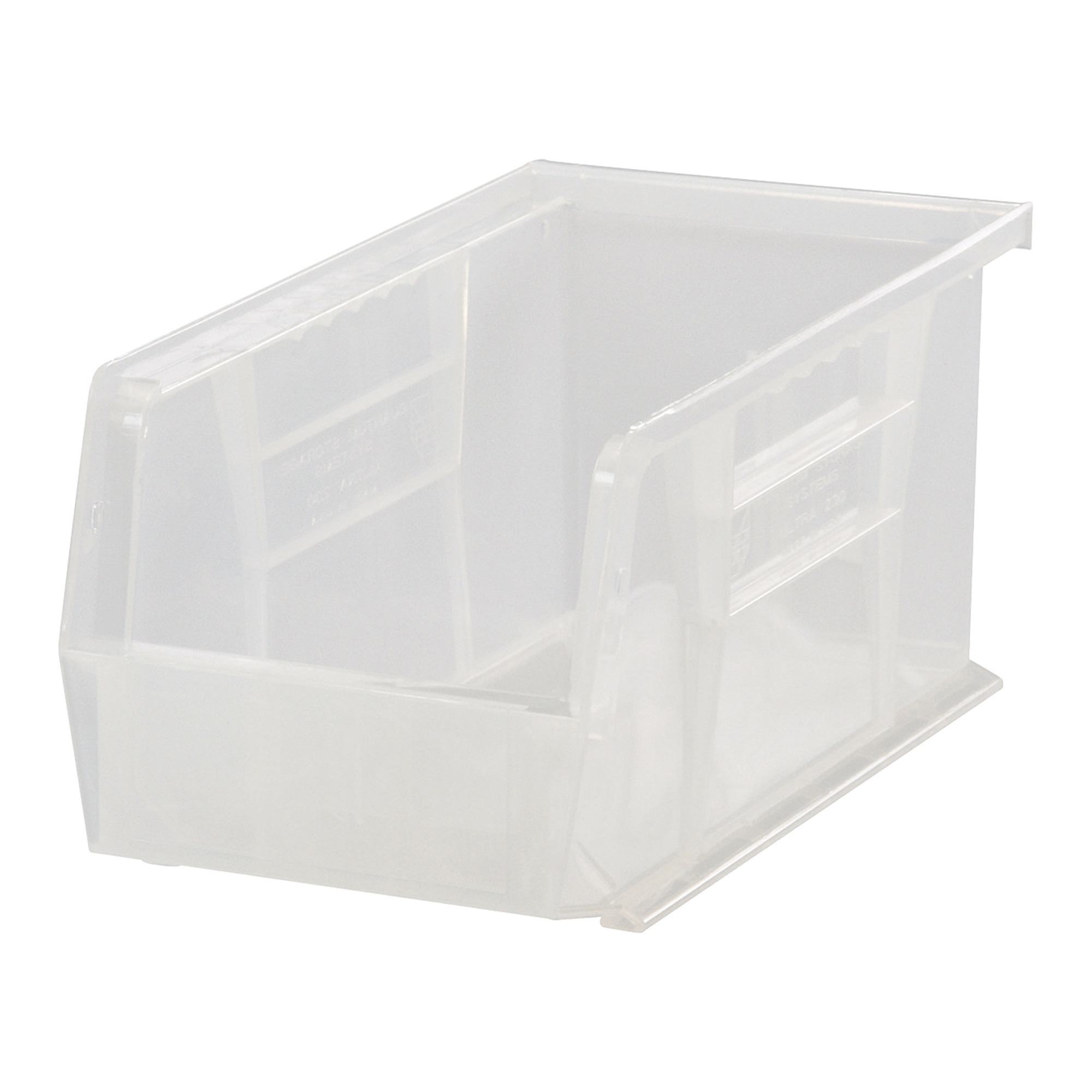 Quantum Storage Bin, 10 3/4in. x 8 1/4in. x 7in., Clear, Carton of 6, Model# QUS239CLCS
